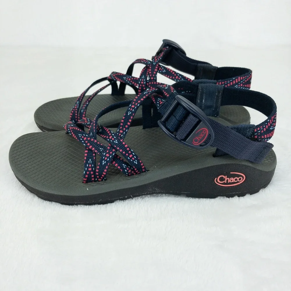 Chaco Z/Cloud Sandals Womens Size 6 Blue Strappy Toe Loop Hiking Shoes